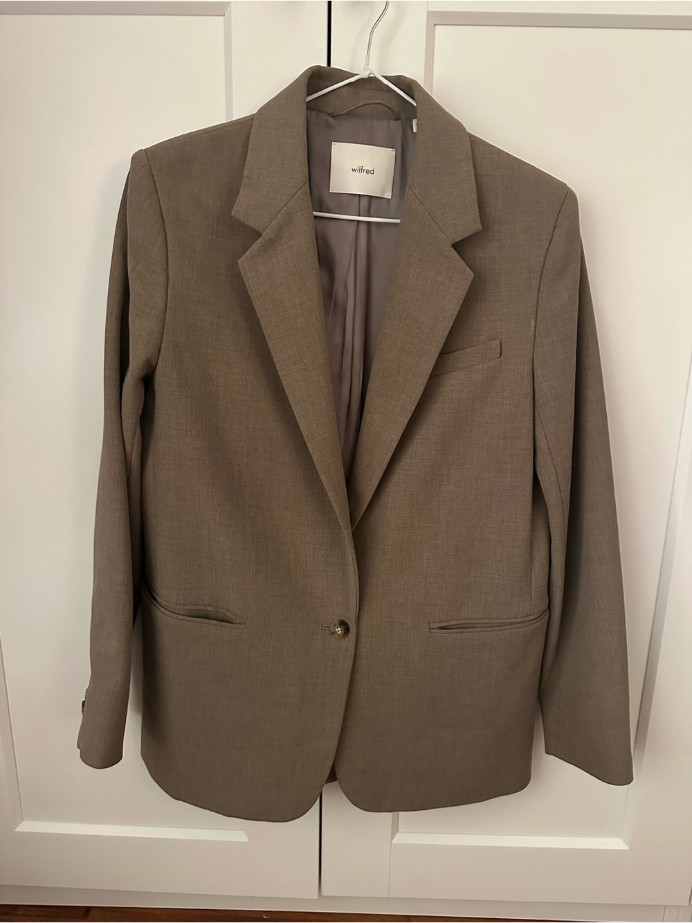Wilfred Taupe Single-Button Blazer